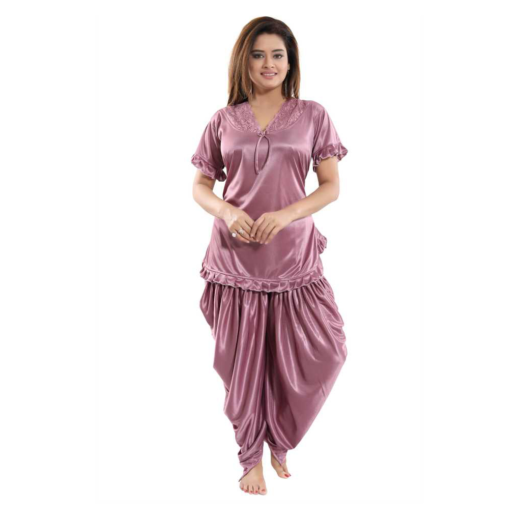 Premium Salwar Type Free Size Satin Nighty