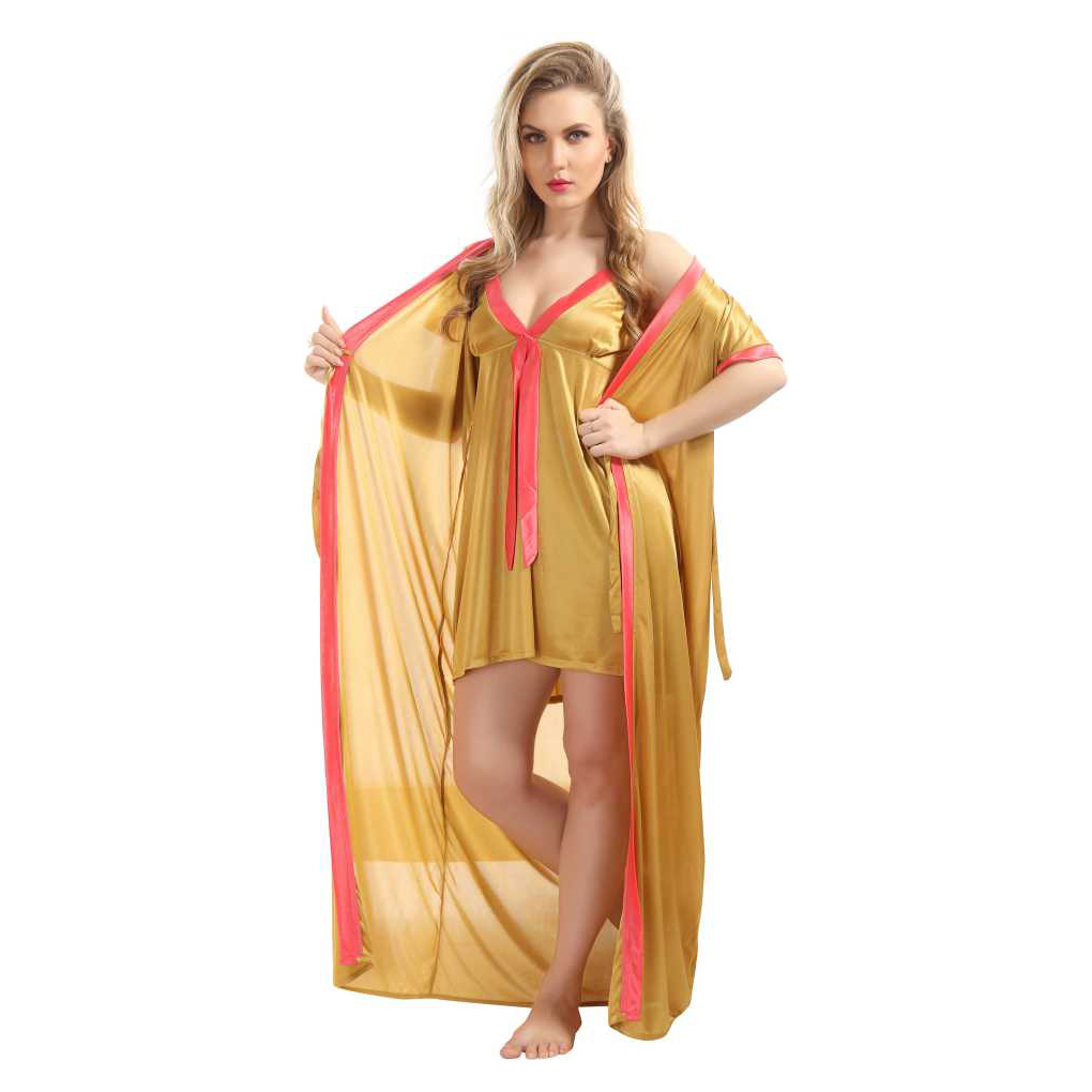 Premium Satin Kaftan Nighty for Woman