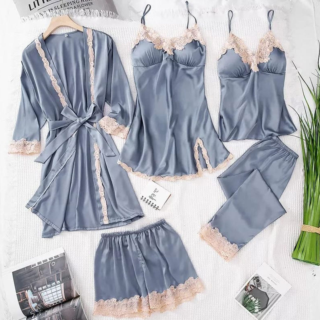 Fictitious and Romantic Satin Nightwear