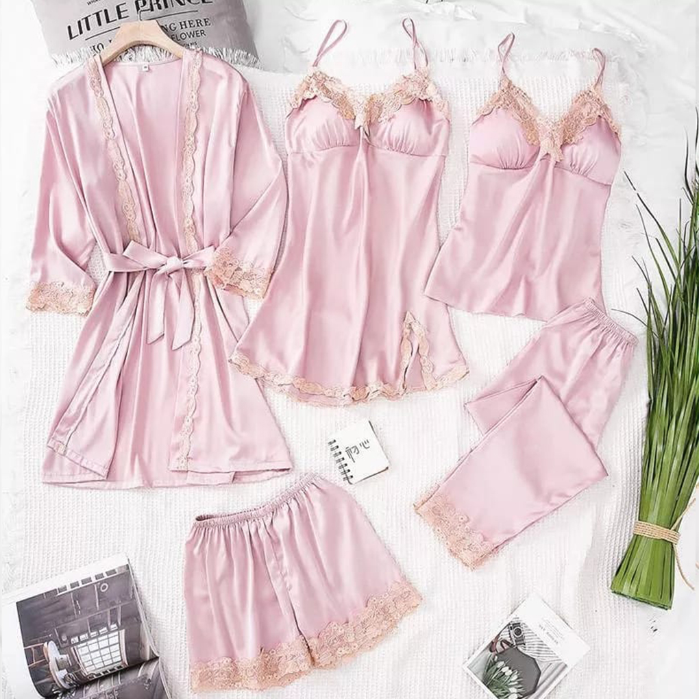 Fictitious and Romantic Satin Nightwear