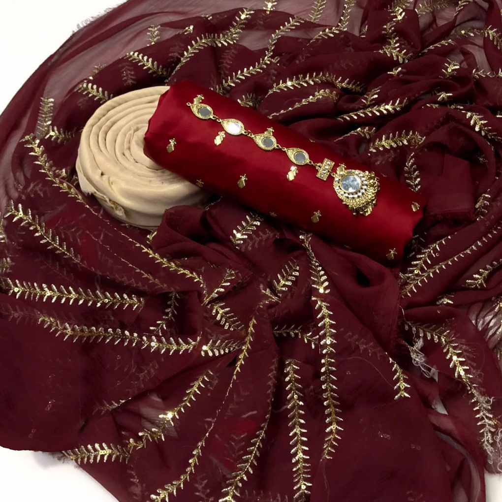 Premium Samu Silk Unstitched 3 PC