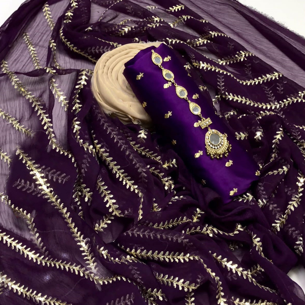 Premium Samu Silk Unstitched 3 PC