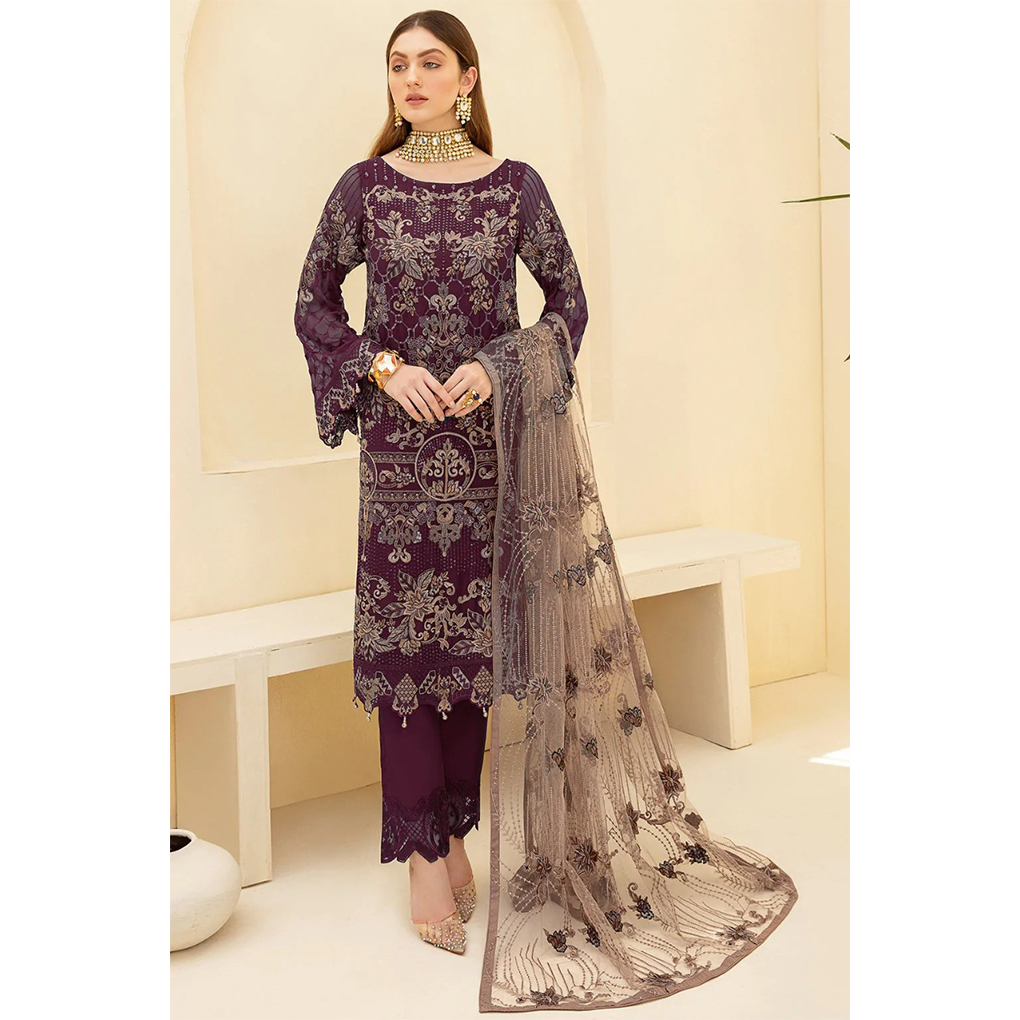 Elegant Designed Semi Stitched Party Dress With Inner
