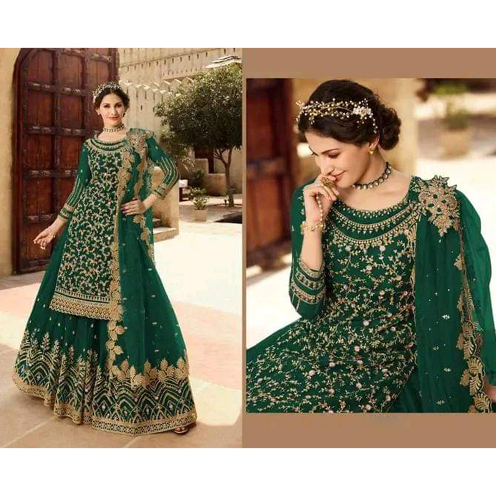 Special Designed Semi Stitched Party Dress With Inner