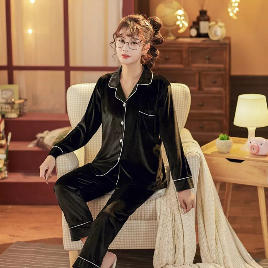 Original China Velvet Winter Suit With Salwar